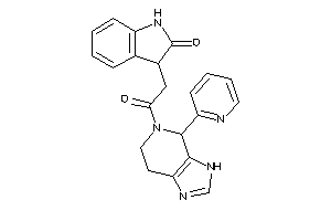 Image of 3-[2-keto-2-[4-(2-pyridyl)-3,4,6,7-tetrahydroimidazo[4,5-c]pyridin-5-yl]ethyl]oxindole