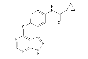 N-[4-(1H-pyrazolo[3,4-d]pyrimidin-4-yloxy)phenyl]cyclopropanecarboxamide