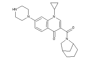 3-(6-azabicyclo[3.2.1]octane-6-carbonyl)-1-cyclopropyl-7-piperazino-4-quinolone