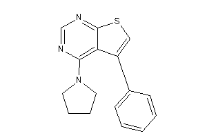 5-phenyl-4-pyrrolidino-thieno[2,3-d]pyrimidine