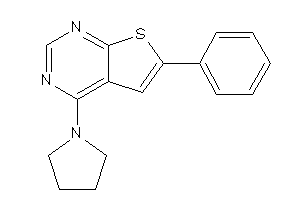 6-phenyl-4-pyrrolidino-thieno[2,3-d]pyrimidine