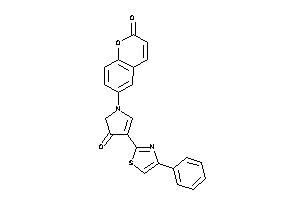 1-(2-ketochromen-6-yl)-4-(4-phenylthiazol-2-yl)-2-pyrrolin-3-one