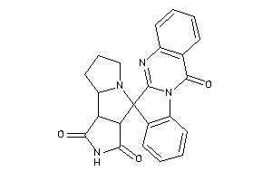 Spiro[3a,6,7,8,8a,8b-hexahydropyrrolo[3,4-a]pyrrolizine-4,6'-indolo[2,1-b]quinazoline]-1,3,12'-trione