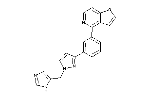 4-[3-[1-(1H-imidazol-5-ylmethyl)pyrazol-3-yl]phenyl]furo[3,2-c]pyridine