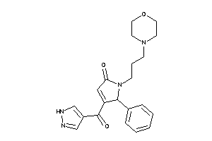 1-(3-morpholinopropyl)-5-phenyl-4-(1H-pyrazole-4-carbonyl)-3-pyrrolin-2-one