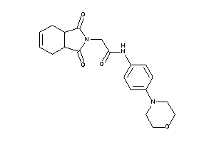 2-(1,3-diketo-3a,4,7,7a-tetrahydroisoindol-2-yl)-N-(4-morpholinophenyl)acetamide