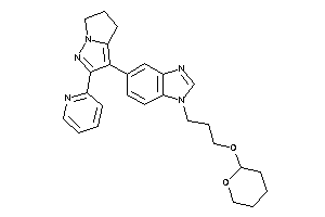 Image of 5-[2-(2-pyridyl)-5,6-dihydro-4H-pyrrolo[2,1-e]pyrazol-3-yl]-1-(3-tetrahydropyran-2-yloxypropyl)benzimidazole