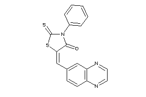 3-phenyl-5-(quinoxalin-6-ylmethylene)-2-thioxo-thiazolidin-4-one