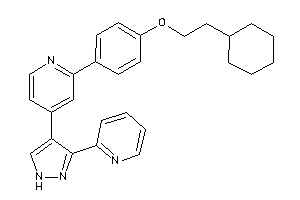 2-[4-(2-cyclohexylethoxy)phenyl]-4-[3-(2-pyridyl)-1H-pyrazol-4-yl]pyridine