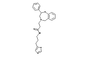 3-(2-phenyl-3,5-dihydro-2H-1,4-benzoxazepin-4-yl)-N-(3-thiazol-5-ylpropyl)propionamide