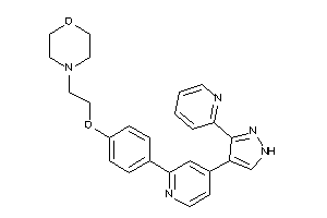 4-[2-[4-[4-[3-(2-pyridyl)-1H-pyrazol-4-yl]-2-pyridyl]phenoxy]ethyl]morpholine