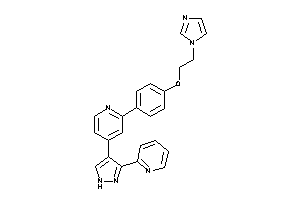 Image of 2-[4-(2-imidazol-1-ylethoxy)phenyl]-4-[3-(2-pyridyl)-1H-pyrazol-4-yl]pyridine
