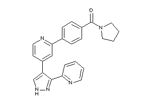 [4-[4-[3-(2-pyridyl)-1H-pyrazol-4-yl]-2-pyridyl]phenyl]-pyrrolidino-methanone