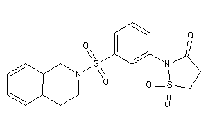 2-[3-(3,4-dihydro-1H-isoquinolin-2-ylsulfonyl)phenyl]-1,1-diketo-1,2-thiazolidin-3-one