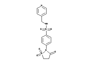 N-(4-pyridylmethyl)-4-(1,1,3-triketo-1,2-thiazolidin-2-yl)benzenesulfonamide