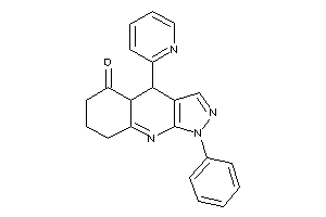 Image of 1-phenyl-4-(2-pyridyl)-4a,6,7,8-tetrahydro-4H-pyrazolo[3,4-b]quinolin-5-one