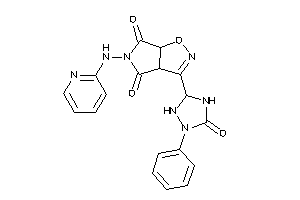 3-(5-keto-1-phenyl-1,2,4-triazolidin-3-yl)-5-(2-pyridylamino)-3a,6a-dihydropyrrolo[3,4-d]isoxazole-4,6-quinone
