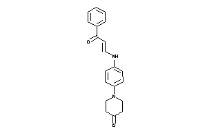 1-[4-[(3-keto-3-phenyl-prop-1-enyl)amino]phenyl]-4-piperidone