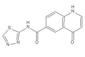 4-keto-N-(1,3,4-thiadiazol-2-yl)-1H-quinoline-6-carboxamide