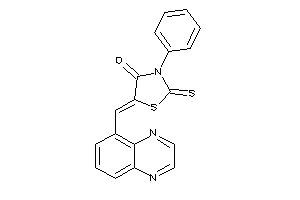 3-phenyl-5-(quinoxalin-5-ylmethylene)-2-thioxo-thiazolidin-4-one