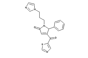 1-(3-imidazol-1-ylpropyl)-5-phenyl-4-(thiazole-5-carbonyl)-3-pyrrolin-2-one