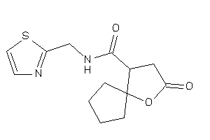 3-keto-N-(thiazol-2-ylmethyl)-4-oxaspiro[4.4]nonane-1-carboxamide