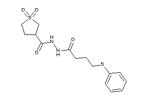 1,1-diketo-N'-[4-(phenylthio)butanoyl]thiolane-3-carbohydrazide