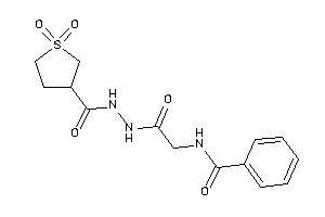 N-[2-[N'-(1,1-diketothiolane-3-carbonyl)hydrazino]-2-keto-ethyl]benzamide