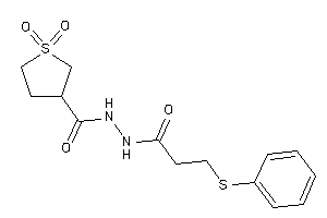 1,1-diketo-N'-[3-(phenylthio)propanoyl]thiolane-3-carbohydrazide