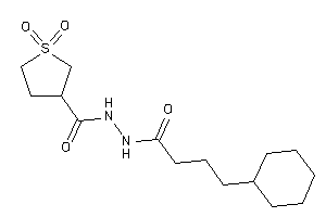 N'-(4-cyclohexylbutanoyl)-1,1-diketo-thiolane-3-carbohydrazide