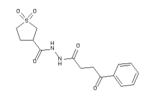 1,1-diketo-N'-(4-keto-4-phenyl-butanoyl)thiolane-3-carbohydrazide