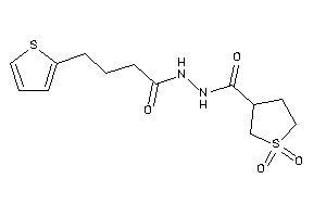 1,1-diketo-N'-[4-(2-thienyl)butanoyl]thiolane-3-carbohydrazide