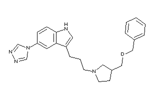 Image of 3-[3-[3-(benzoxymethyl)pyrrolidino]propyl]-5-(1,2,4-triazol-4-yl)-1H-indole