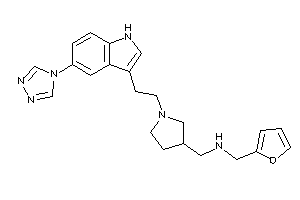 2-furfuryl-[[1-[2-[5-(1,2,4-triazol-4-yl)-1H-indol-3-yl]ethyl]pyrrolidin-3-yl]methyl]amine