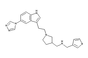 3-furfuryl-[[1-[2-[5-(1,2,4-triazol-4-yl)-1H-indol-3-yl]ethyl]pyrrolidin-3-yl]methyl]amine