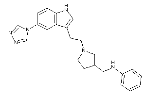 Image of Phenyl-[[1-[2-[5-(1,2,4-triazol-4-yl)-1H-indol-3-yl]ethyl]pyrrolidin-3-yl]methyl]amine