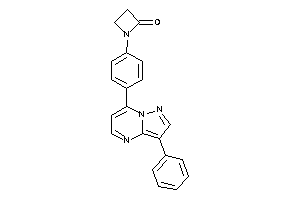 1-[4-(3-phenylpyrazolo[1,5-a]pyrimidin-7-yl)phenyl]azetidin-2-one