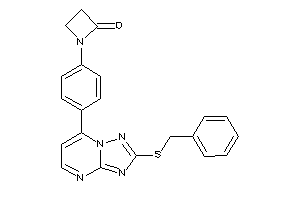 1-[4-[2-(benzylthio)-[1,2,4]triazolo[1,5-a]pyrimidin-7-yl]phenyl]azetidin-2-one