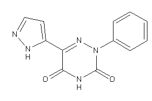 2-phenyl-6-(1H-pyrazol-5-yl)-1,2,4-triazine-3,5-quinone