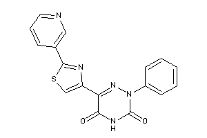 2-phenyl-6-[2-(3-pyridyl)thiazol-4-yl]-1,2,4-triazine-3,5-quinone