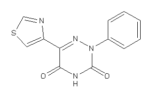 2-phenyl-6-thiazol-4-yl-1,2,4-triazine-3,5-quinone