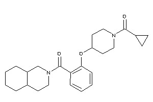 Image of [4-[2-(3,4,4a,5,6,7,8,8a-octahydro-1H-isoquinoline-2-carbonyl)phenoxy]piperidino]-cyclopropyl-methanone