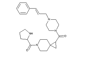 [1-(4-cinnamylpiperazine-1-carbonyl)-6-azaspiro[2.5]octan-6-yl]-pyrrolidin-2-yl-methanone