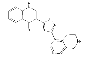 3-[3-(5,6,7,8-tetrahydro-2,7-naphthyridin-4-yl)-1,2,4-oxadiazol-5-yl]-4-quinolone