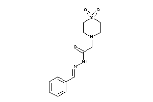 N-(benzalamino)-2-(1,1-diketo-1,4-thiazinan-4-yl)acetamide