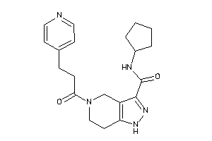 N-cyclopentyl-5-[3-(4-pyridyl)propanoyl]-1,4,6,7-tetrahydropyrazolo[4,3-c]pyridine-3-carboxamide
