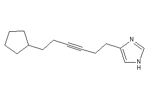 4-(6-cyclopentylhex-3-ynyl)-1H-imidazole