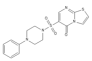 6-(4-phenylpiperazino)sulfonylthiazolo[3,2-a]pyrimidin-5-one