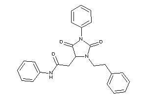 2-(2,5-diketo-3-phenethyl-1-phenyl-imidazolidin-4-yl)-N-phenyl-acetamide