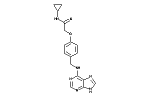 N-cyclopropyl-2-[4-[(9H-purin-6-ylamino)methyl]phenoxy]acetamide